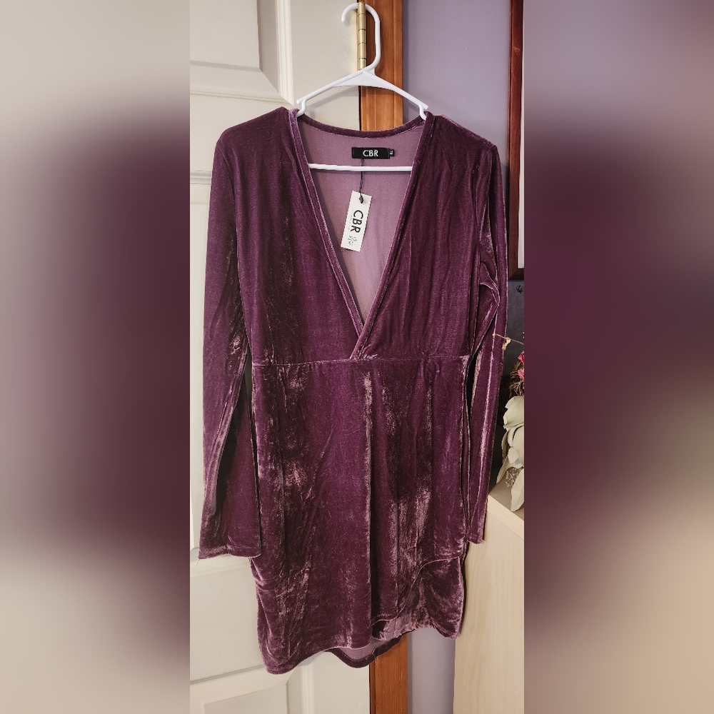 Brand New - CBR Velour Purple Dress 👗